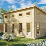Chalet de jardin avec mezzanine « Sweden Q » | 7 x 4 m