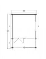 Studio de jardin avec auvent « Sommerland A » | 4 x 4 m – Image 6