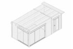 Abri de jardin moderne avec remise « Aron » | 6 x 3 m – Image 8
