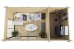 Abri de jardin moderne avec remise « Aron » | 6 x 3 m – Image 6