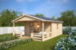 Abri en bois avec patio « Franz » | 6 x 4 m