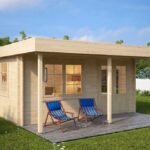 Abri de jardin avec auvent « Ian C » | 5 x 4 m