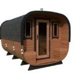 Sauna tonneau moderne | 3 x 2 m