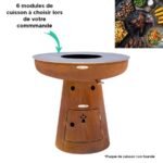 Brasero barbecue modulable Nero L Remundi