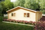 Chalet en bois habitable « Holiday G » | 14 x 7 m – Image 2