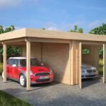 Carport garage toit plat « Hansa H » | 6 x 6 m