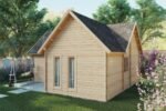 Chalet en bois habitable avec mezzanine « Holiday Q » | 8 x 7 m – Image 2