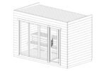 Sauna de jardin moderne « Aurland » | 4 x 2 m – Image 3