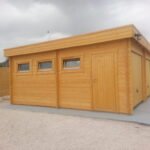 Garage en bois 2 voitures « Hansa F1 » | 6 x 6 m