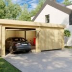 Carport garage fermé double « Hansa Deluxe F » | 6 x 7 m