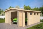 Abri pour voiture en bois « Hansa B » | 5 x 6 m