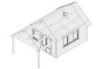 Chalet de jardin avec auvent « Mark » | 4 x 4 m – Image 3