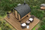 Petit sauna tonneau | 3 x 2 m – Image 6