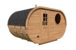 Petit sauna ovale extérieur | 4 x 2 m – Image 4