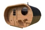 Petit sauna ovale extérieur | 4 x 2 m – Image 7