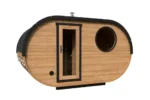 Petit sauna ovale extérieur | 4 x 2 m – Image 11