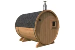 Sauna tonneau extérieur avec auvent | 3 x 2 m – Image 3