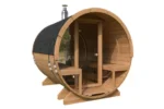Sauna tonneau extérieur avec auvent | 3 x 2 m – Image 9