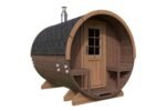 Sauna tonneau extérieur avec auvent | 3 x 2 m – Image 15