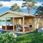 Chalet en bois habitable « Hansa Holiday A » | 13 x 6 m