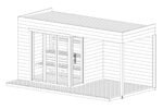 Sauna de jardin moderne « Nord » | 5 x 2 m – Image 9