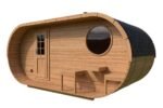 Sauna ovale extérieur | 5 x 2 m
