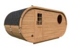Sauna ovale extérieur | 5 x 2 m – Image 4
