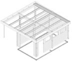 Carport garage toit plat « Hansa H » | 6 x 6 m – Image 3