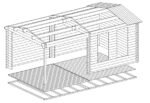Abri de jardin avec auvent « Nora E » | 3 x 6 m – Image 2