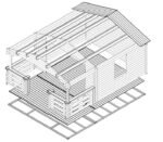 Abri en bois avec patio « Franz » | 6 x 4 m – Image 3