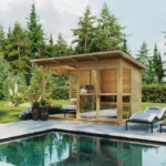 Petit sauna avec terrasse « Felix » | 4 x 2 m