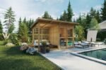 Petit sauna avec terrasse « Felix » | 4 x 2 m – Image 5