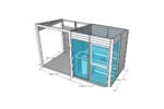 Petit sauna avec terrasse « Felix » | 4 x 2 m – Image 2