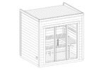 Petit sauna de jardin « Sogne » | 3 x 2 m – Image 7