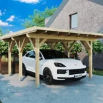 Carport simple en bois « Dora » | 4 x 5 m
